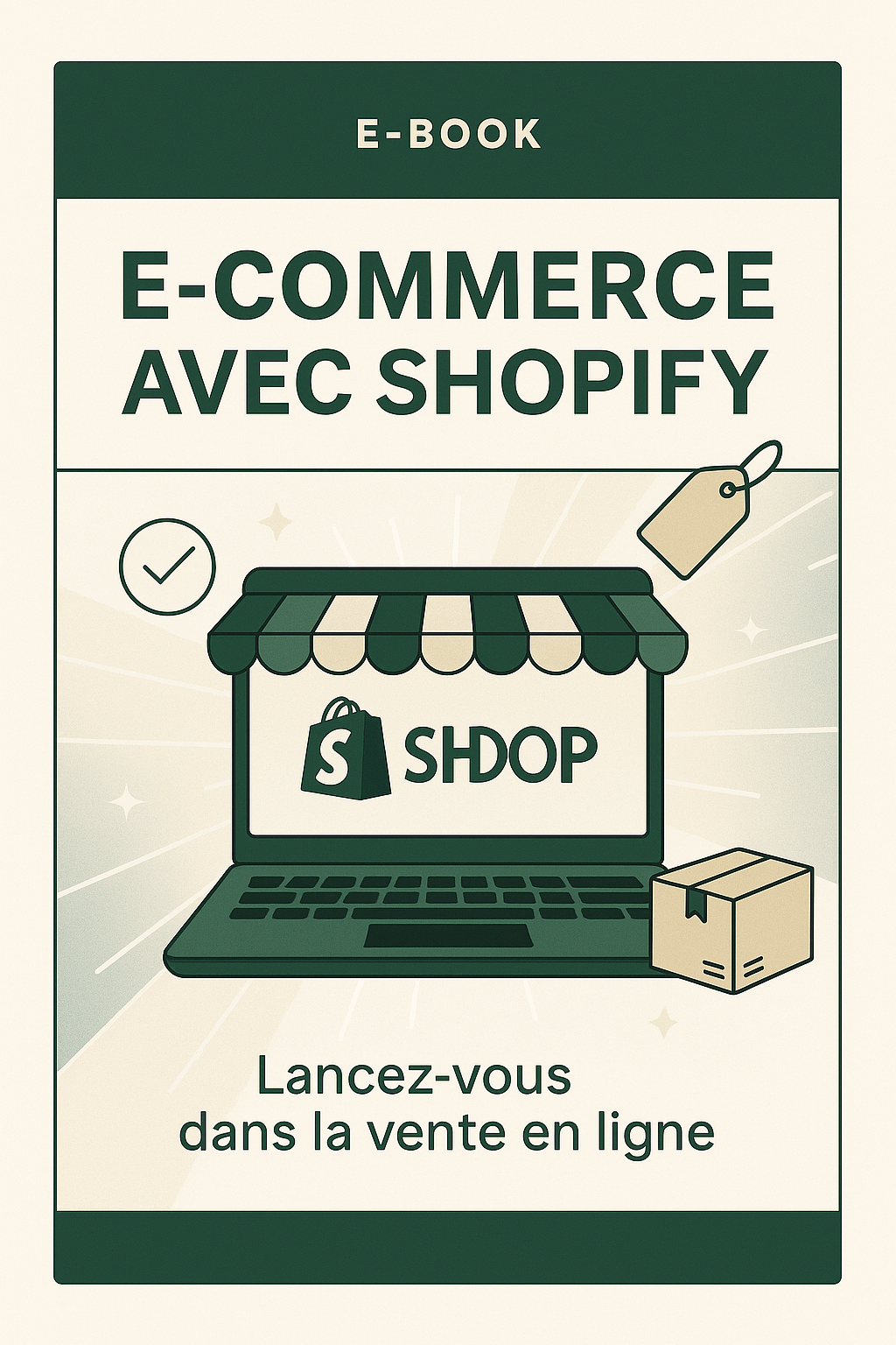 eBook pour créer un site Shopify avec 100 boutiques prêtes à l'emploi
